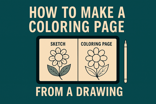 How to Make a Coloring Page from a Drawing