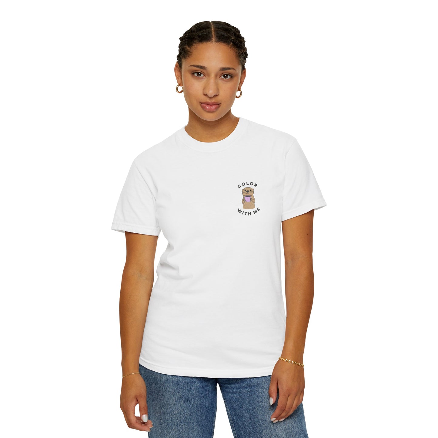 Color with Me Cute Otter Shirt