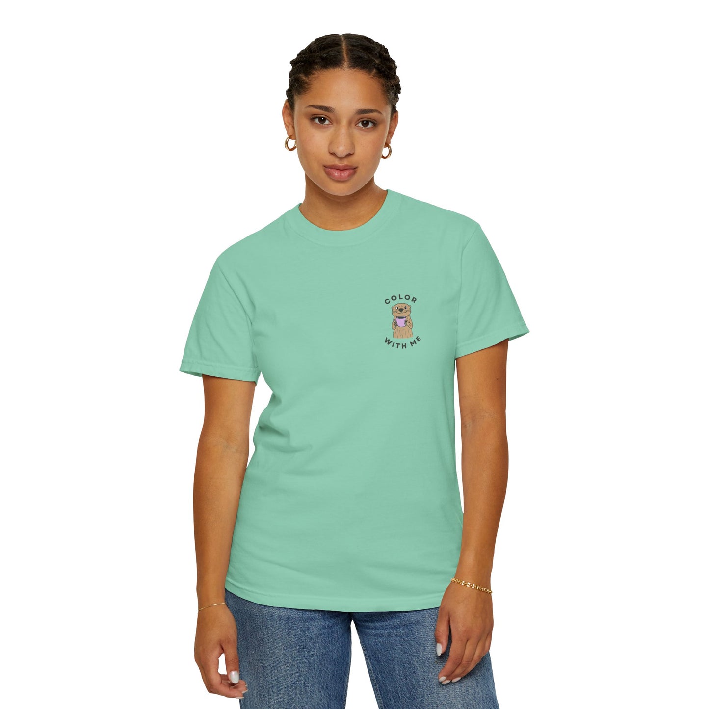Color with Me Cute Otter Shirt
