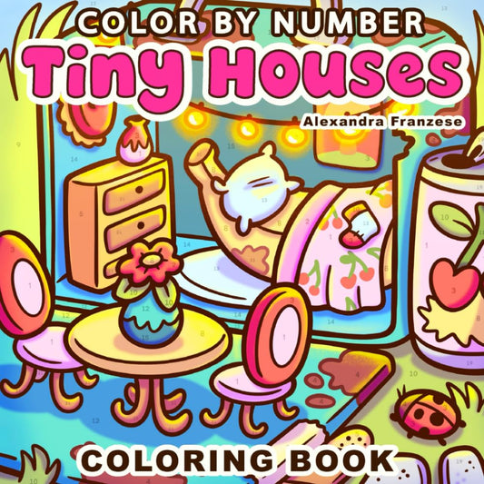 Color By Number Tiny Houses Coloring Book Flip Through Review