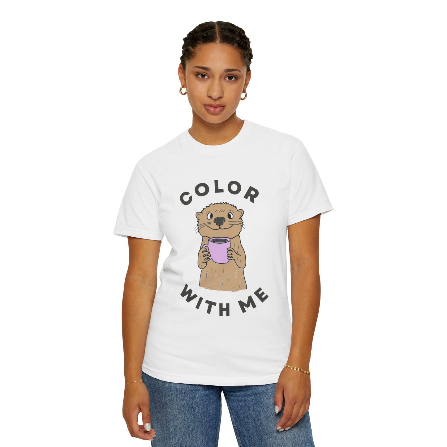 Color with Me Otter Coffee Shirt