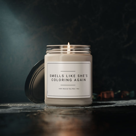 Smells Like She’s Coloring Again –  Eco-Friendly Soy Candle