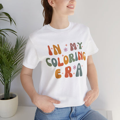 In My Coloring Era T-Shirt - Soft Tee for Coloring Book Enthusiasts