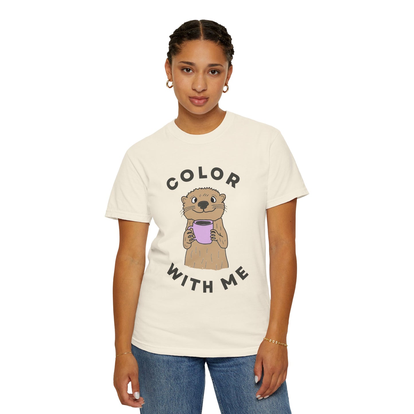 Color with Me Otter Coffee Shirt