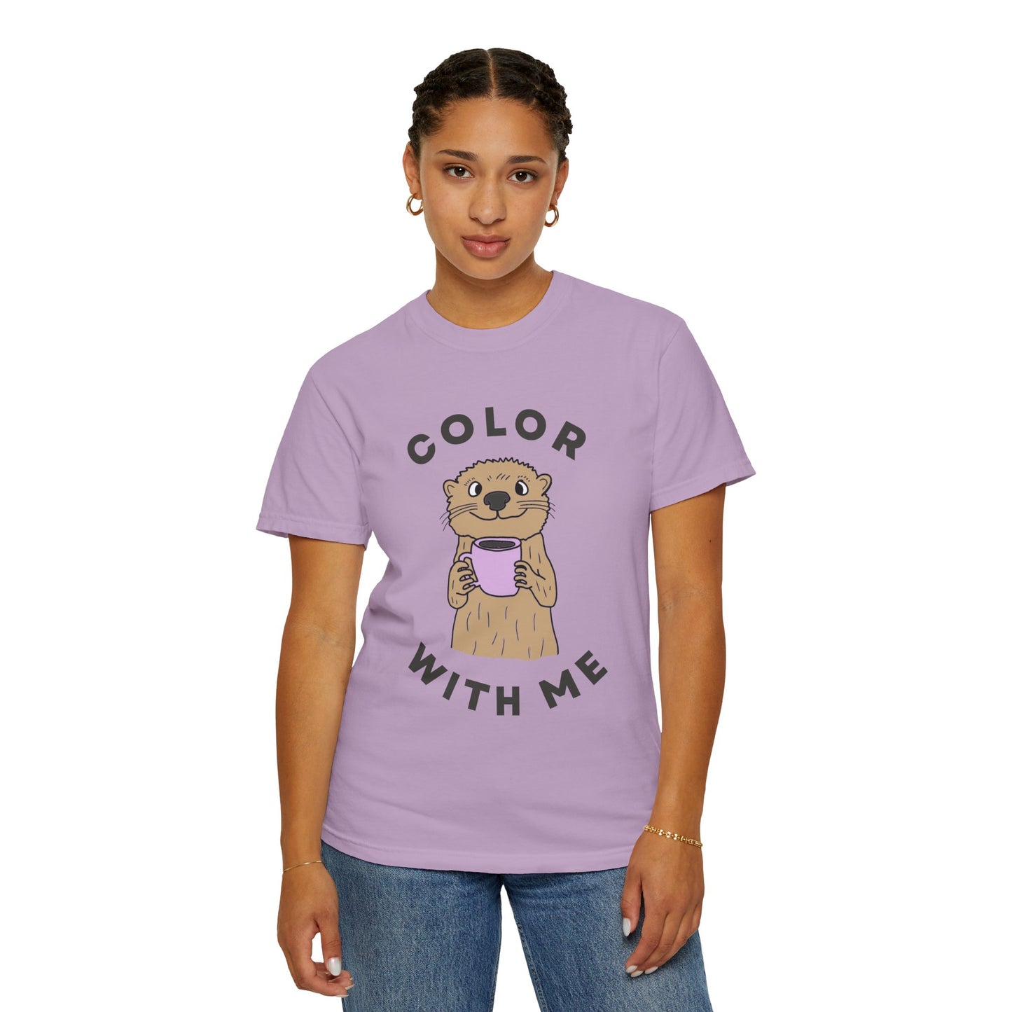 Color with Me Otter Coffee Shirt
